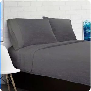 Ella Jayne 3pc Gray Full Sheet Set Includes Flat Sheet & 2 Standard Pillowcases